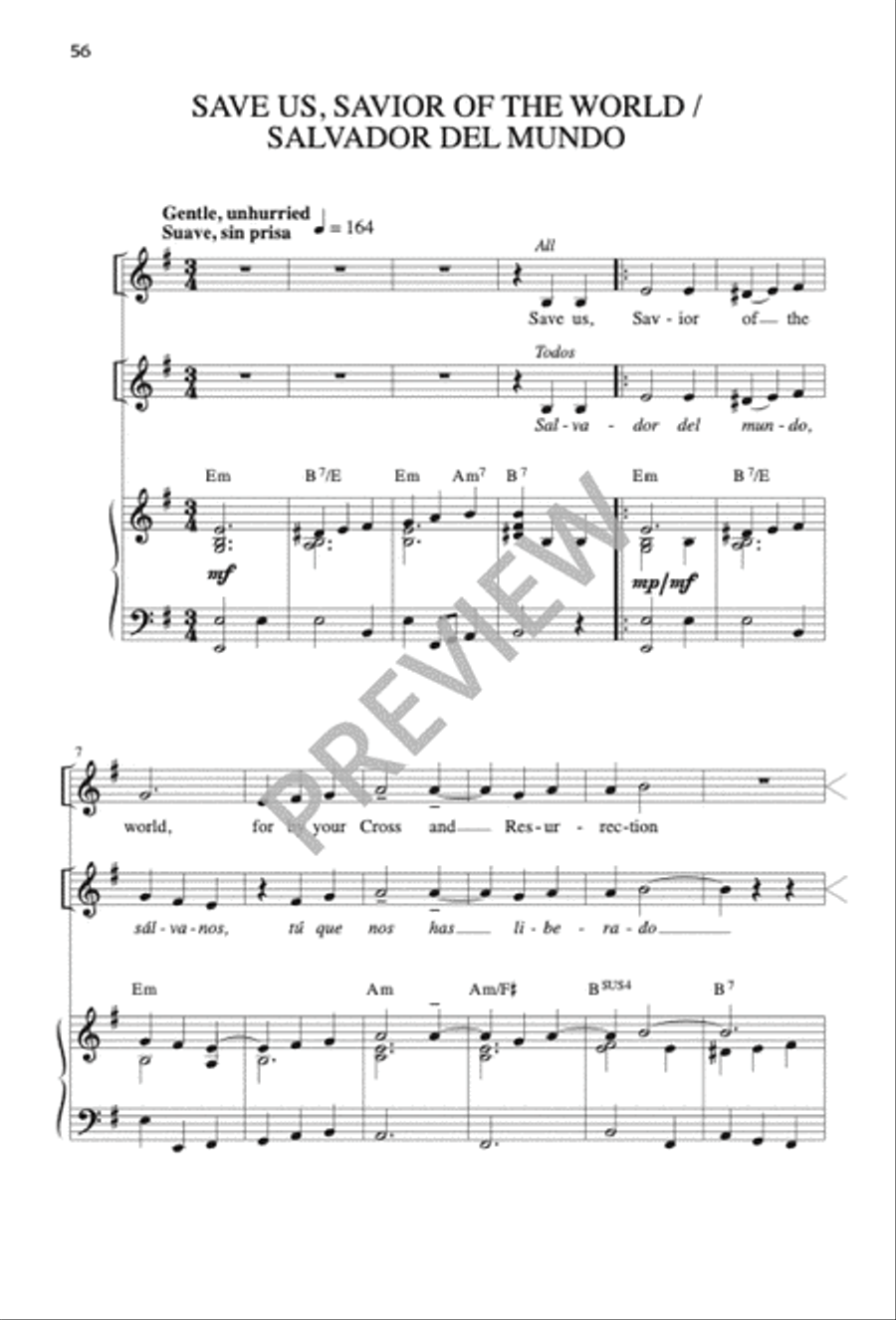 Mass of the Sun of Justice / Misa Sol de Justicia 4-Part scores gallery preview page 55