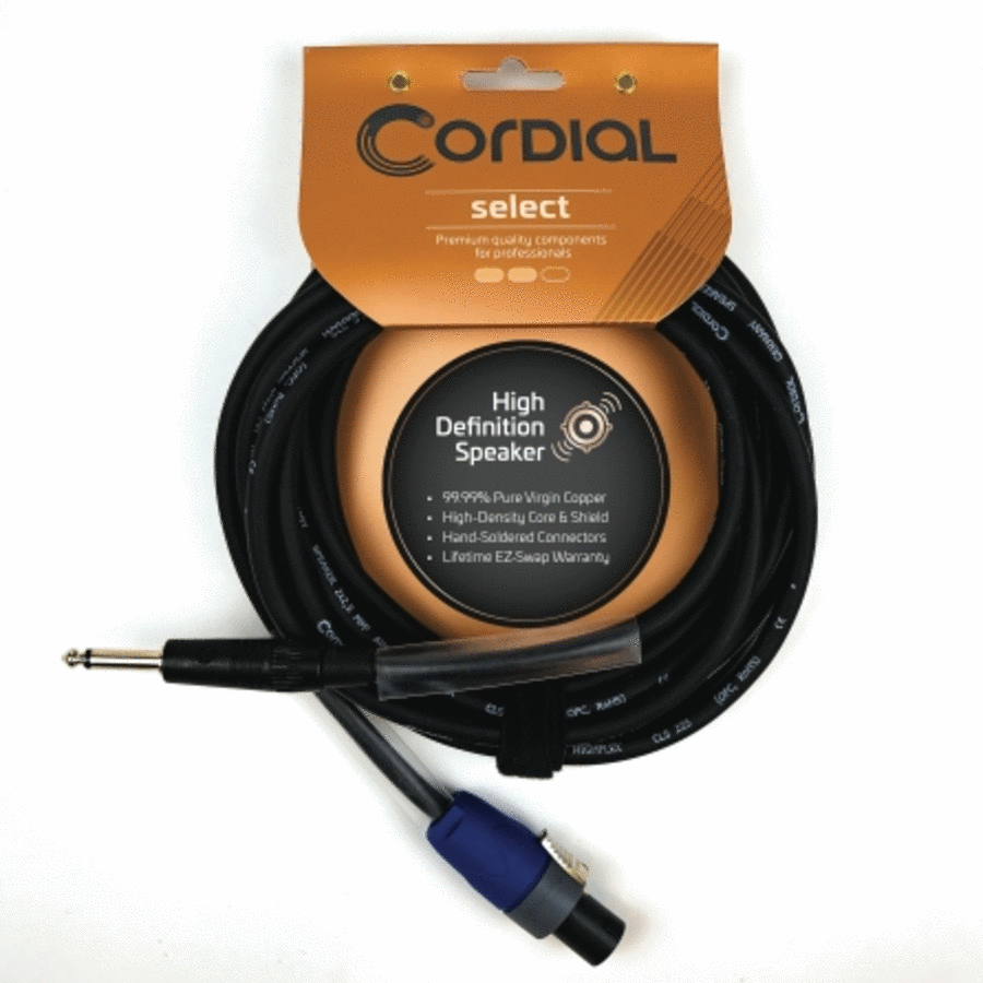 Premium Speaker Cable with speakON to 1/4″ TS Connectors