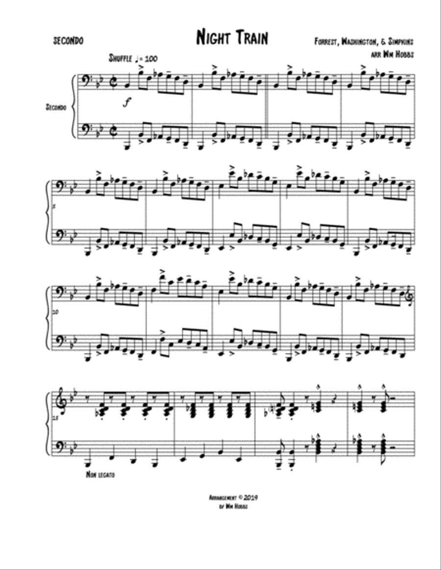 Night Train Night Train Piano scores gallery preview page 2