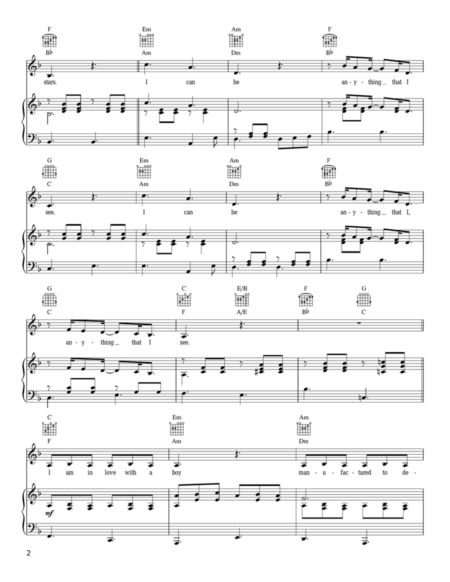 Lady In Spain Lady In Spain Piano, Vocal, Guitar scores gallery preview page 2
