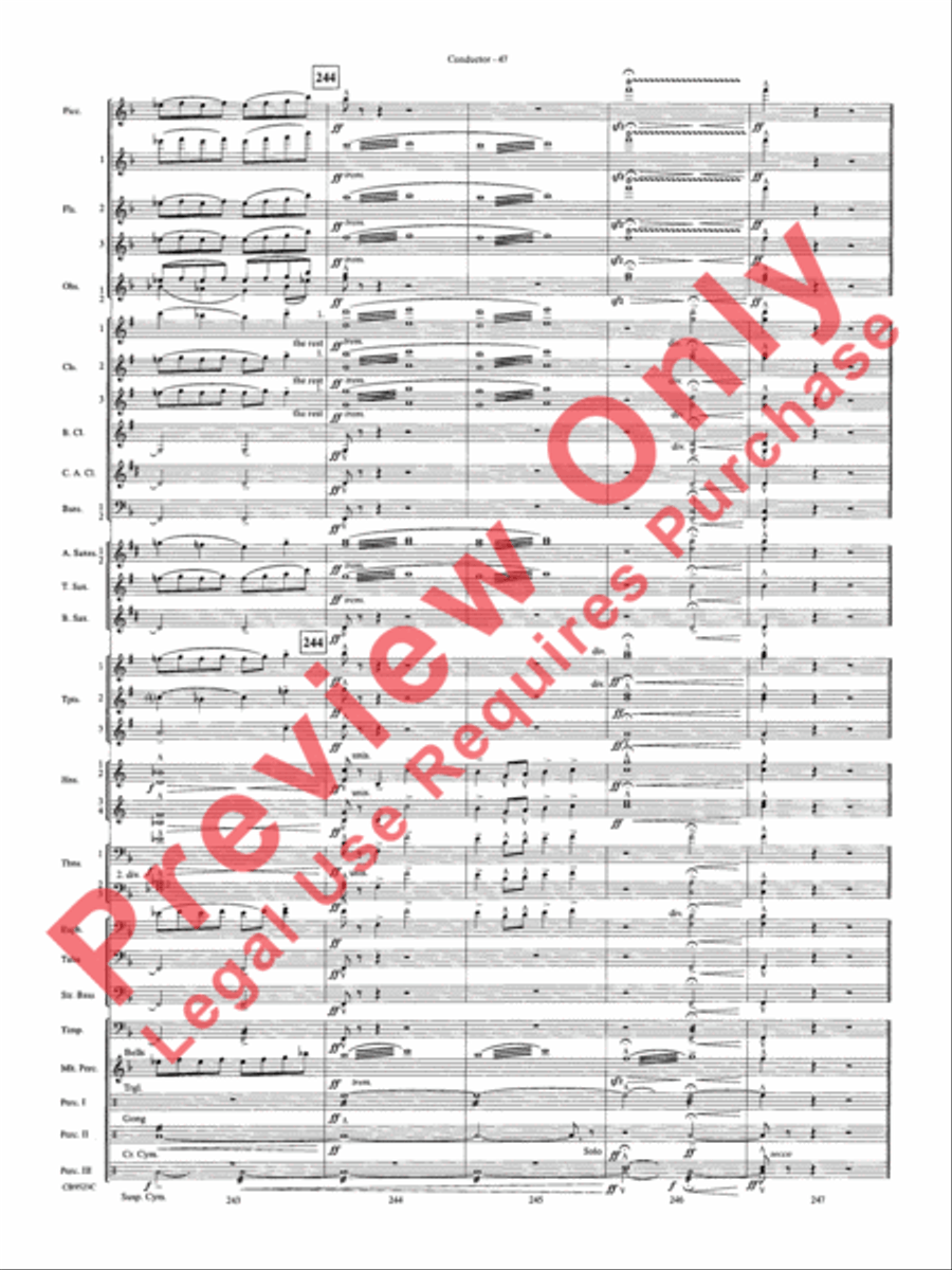 The Wizard of Oz Concert Band scores gallery preview page 50