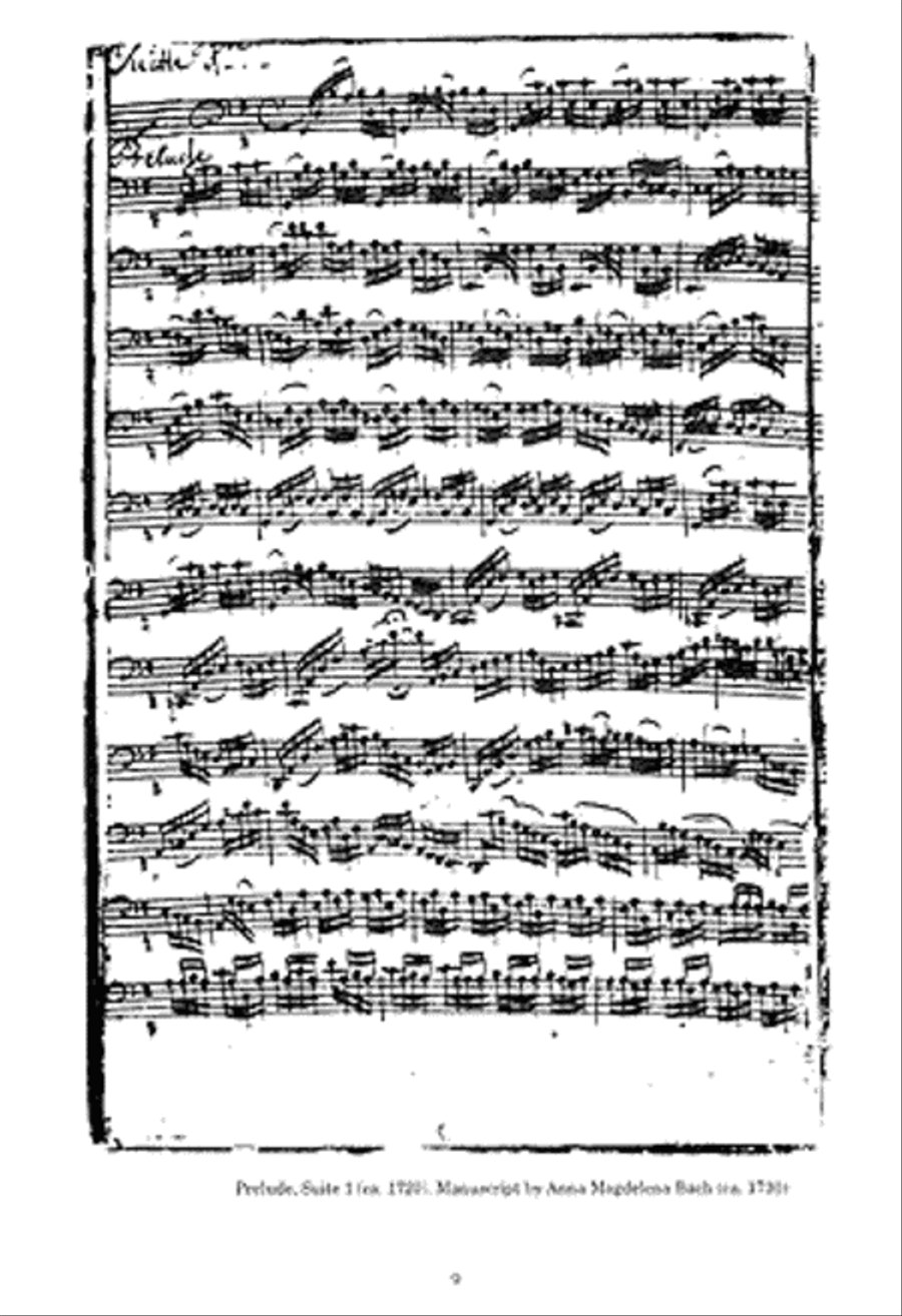 J. S. Bach: Six Unaccompanied Cello Suites Arranged for Guitar Cello scores gallery preview page 5
