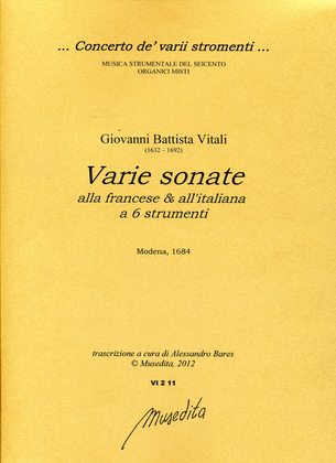 Varie sonate alla francese e all'italiana a sei strumenti op.11 (Modena, 1684)