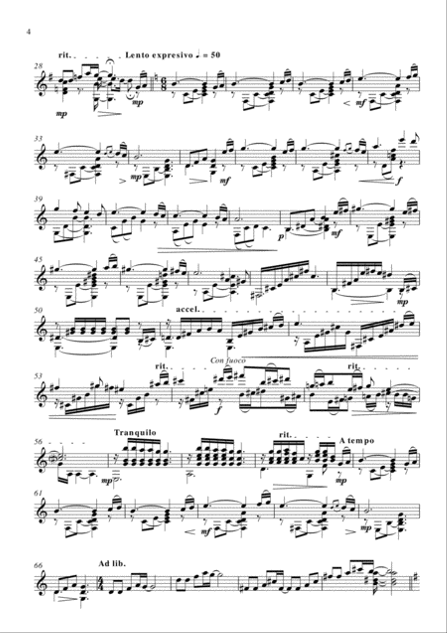 Samba suite Samba suite Classical Guitar scores gallery preview page 4
