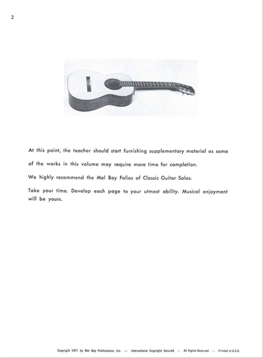 Classical guitar method sales volume 2