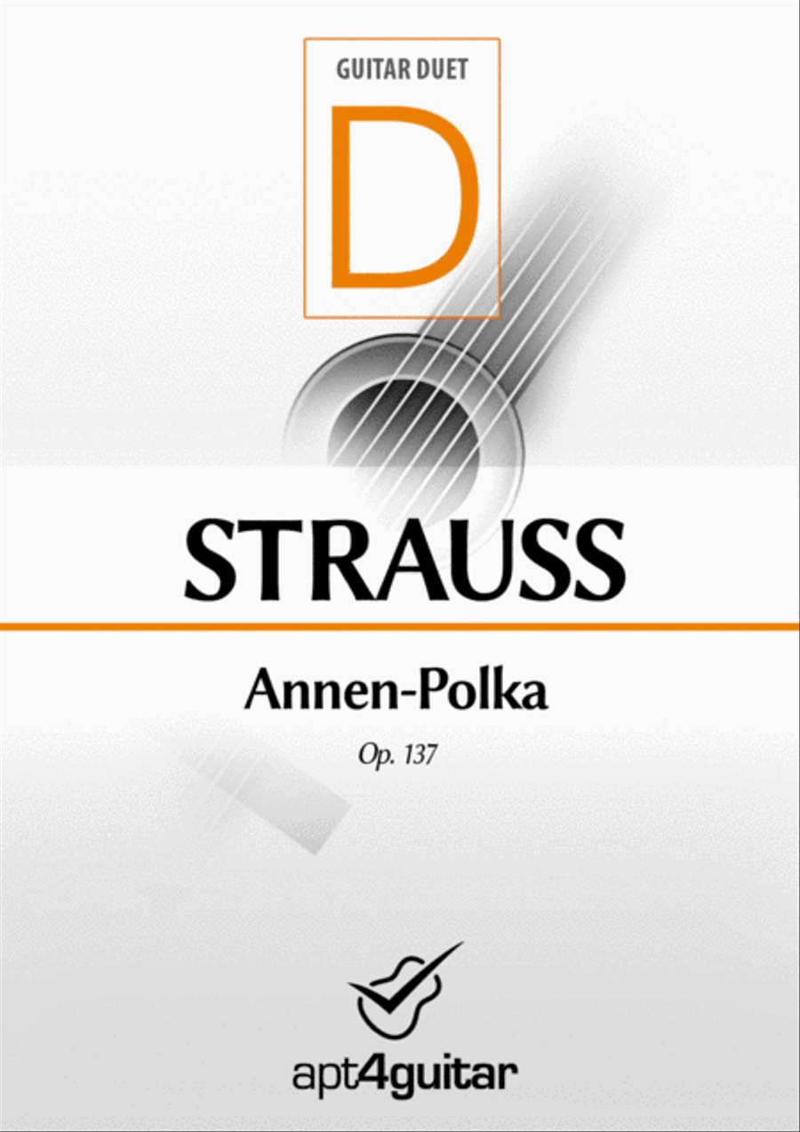Annen-Polka Annen-Polka Classical Guitar scores gallery preview page 1