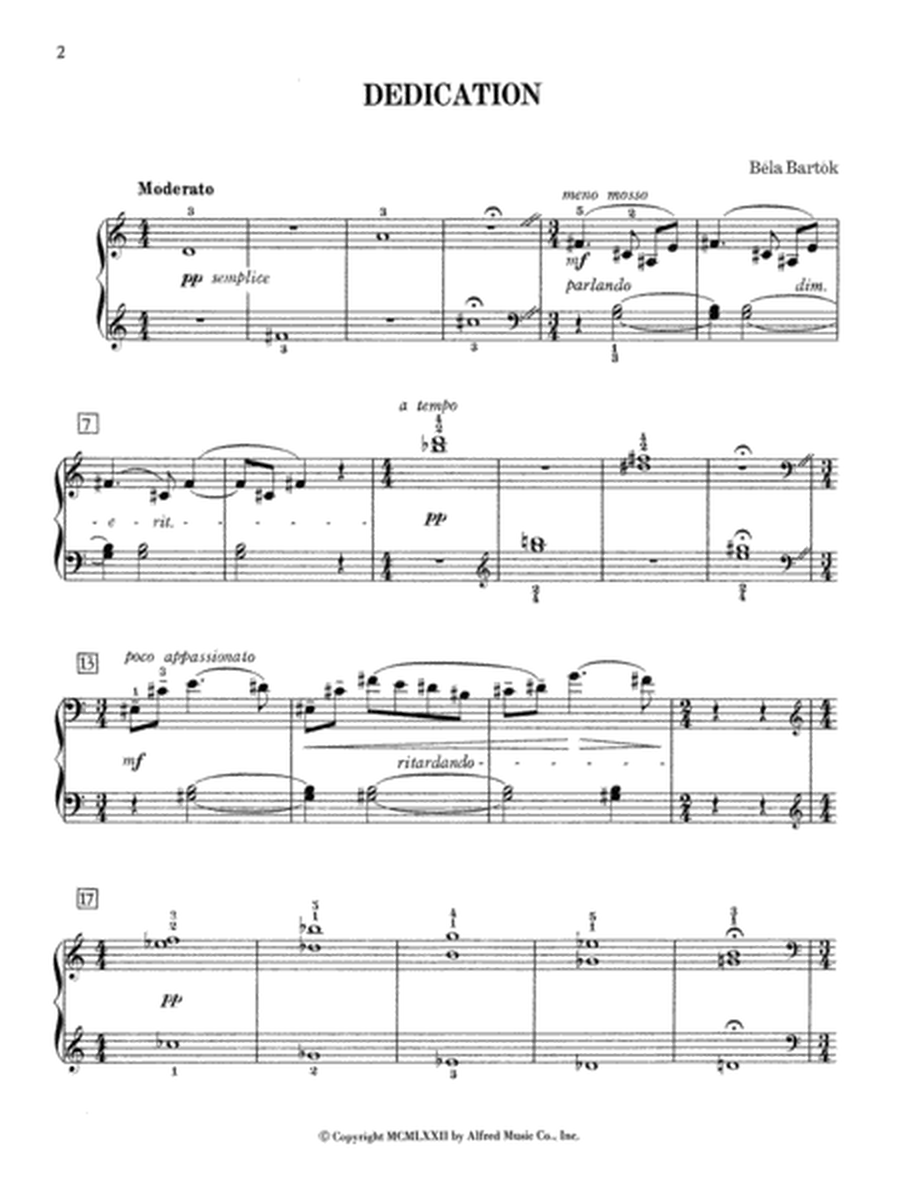 Bartók -- 10 Easy Pieces