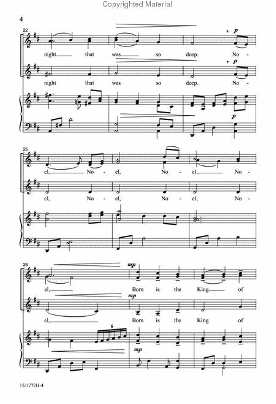 A Joyful Noel A Joyful Noel SSA scores gallery preview page 4