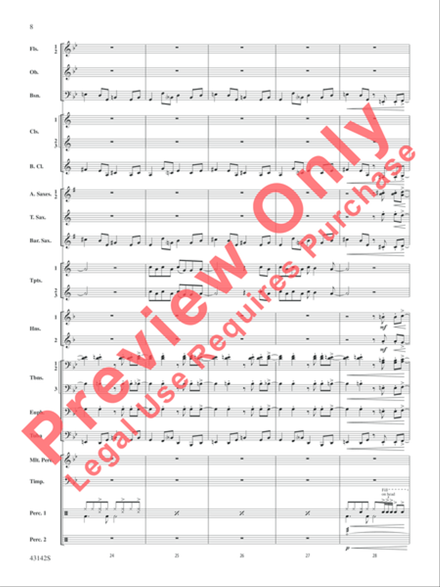 The Doors on Tour The Doors on Tour Concert Band scores gallery preview page 9
