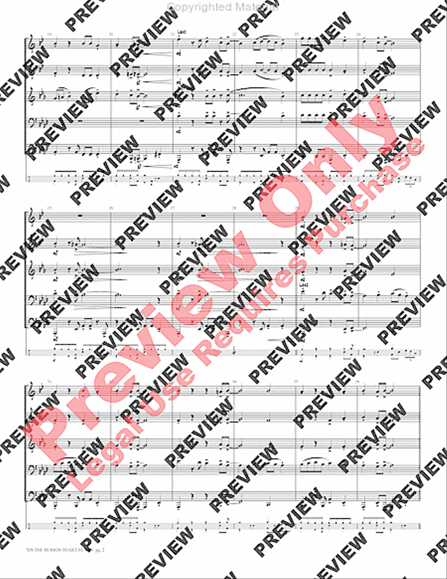 'Tis the Season to Get Funky Brass Ensemble scores gallery preview page 4
