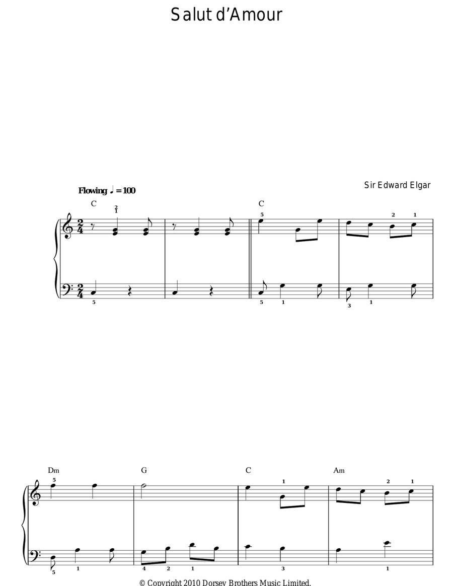 Salut D'Amour Salut D'Amour Voice scores gallery preview page 1