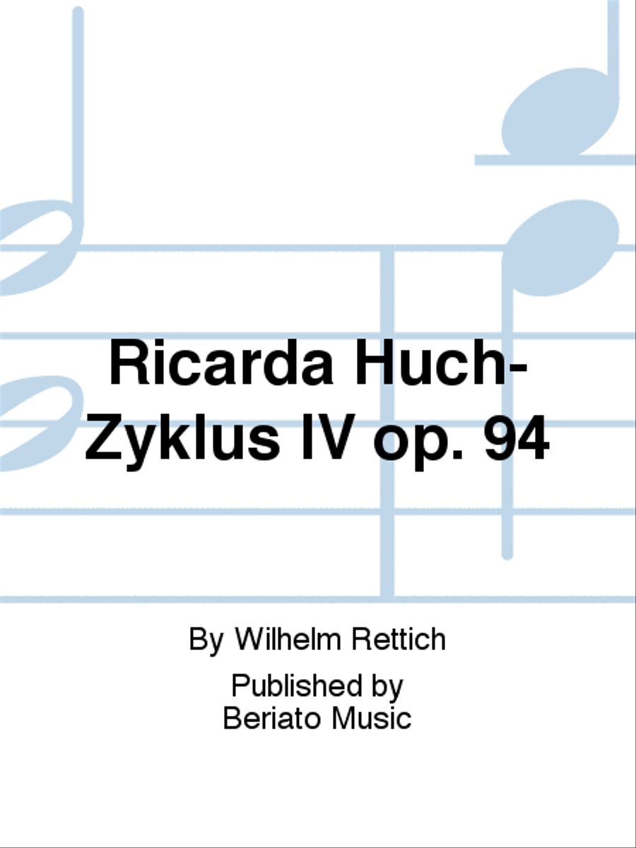 Ricarda Huch-Zyklus IV op. 94 Soprano Voice scores gallery preview page 1