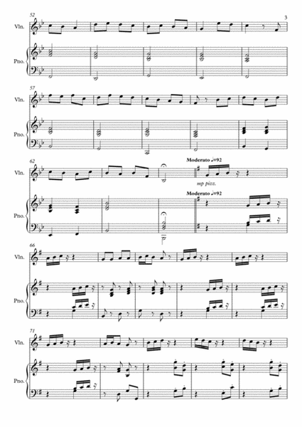 Variations on "The Arkansas traveller" for Violin and piano image number null