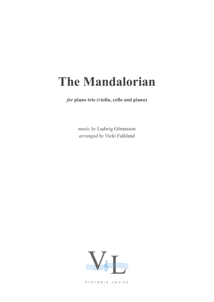 Theme From The Mandalorian Piano Trio scores gallery preview page 1