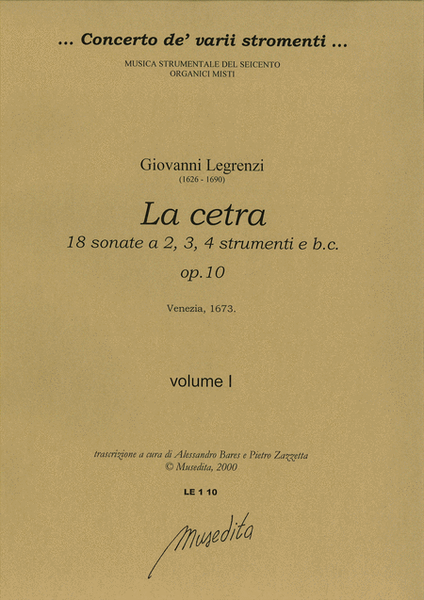 La cetra op.10 (Venezia, 1673)