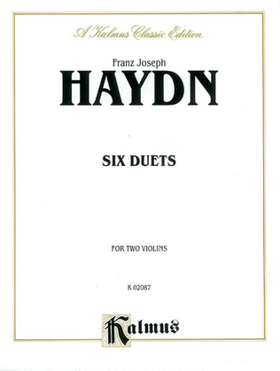 Book cover for Six Duets For Two Violins