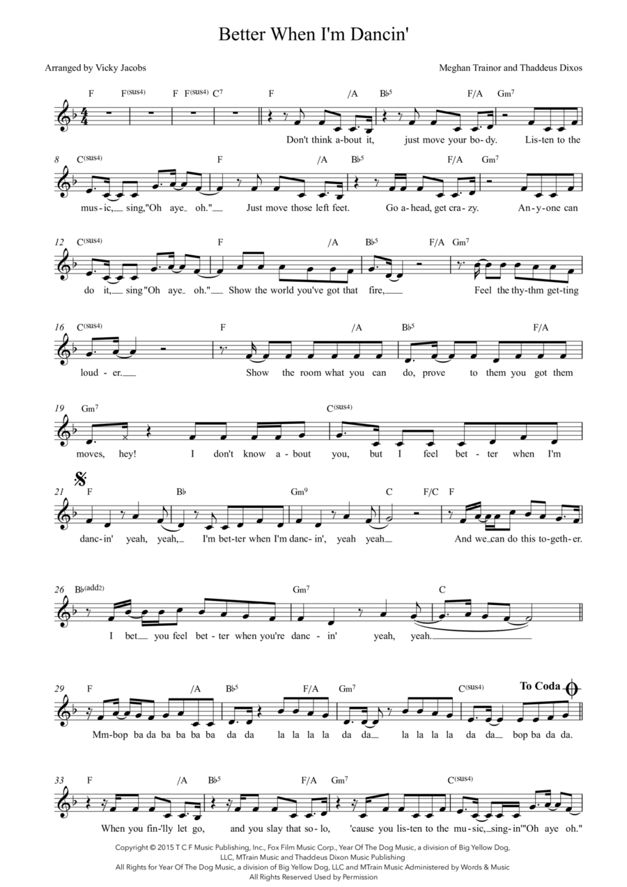 Better When I'm Dancin' 2-Part scores gallery preview page 1
