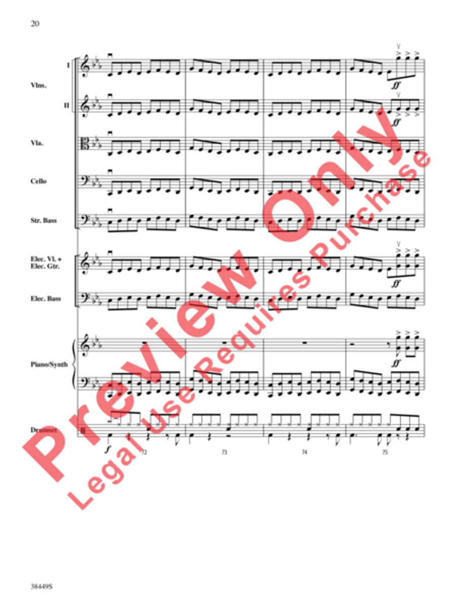 Requiem (The Fifth) String Orchestra scores gallery preview page 21