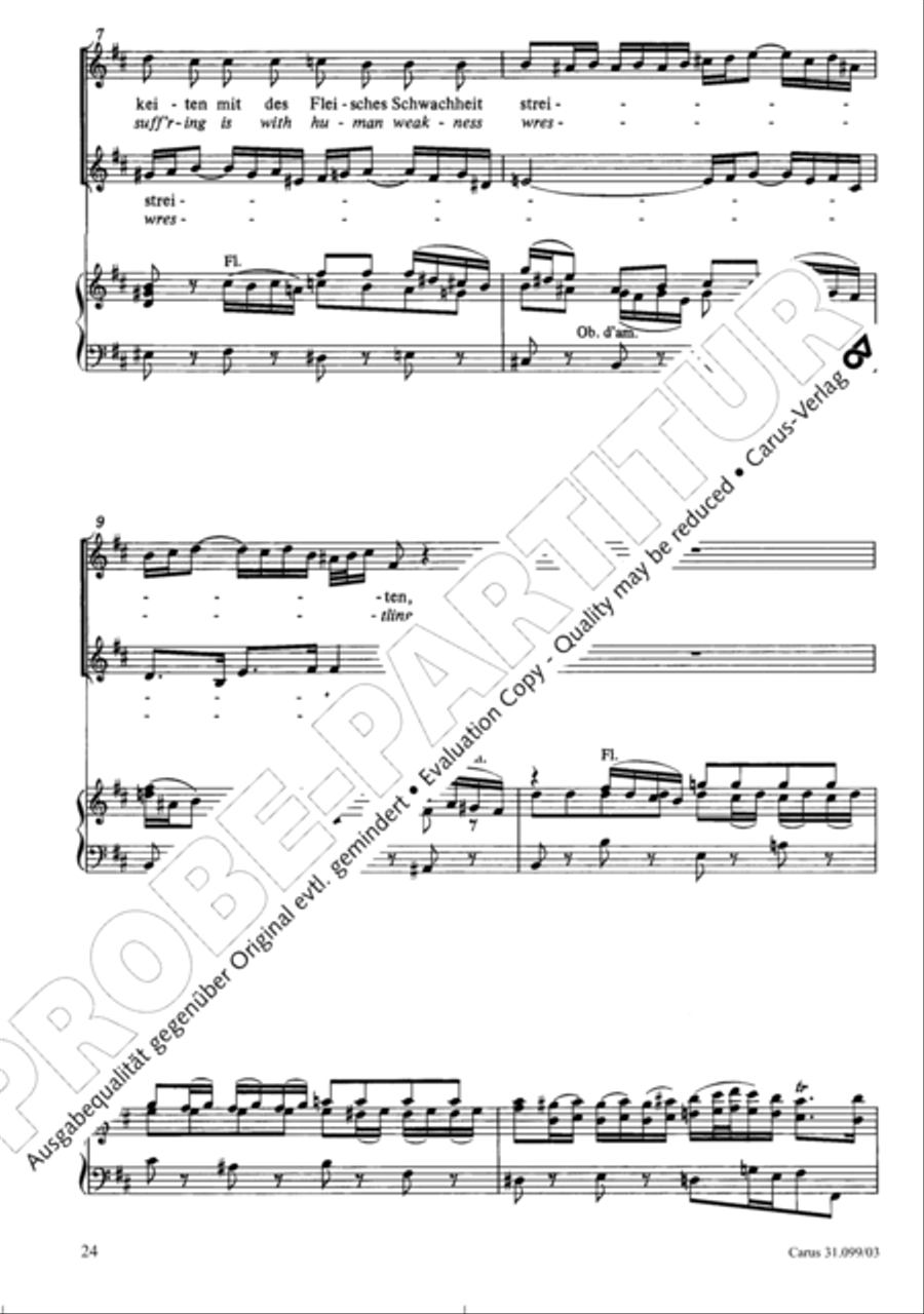Whatever God ordains is right (Was Gott tut, das ist wohlgetan) 4-Part scores gallery preview page 25