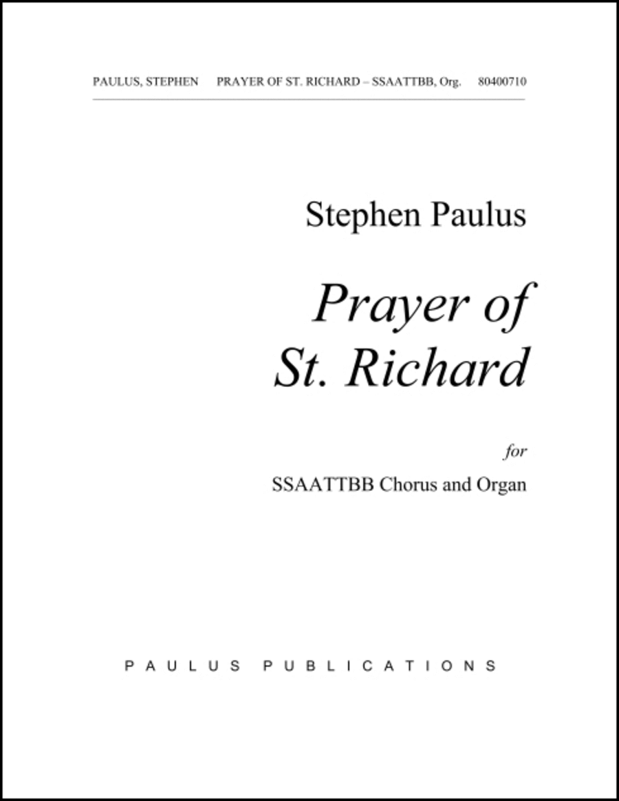 Prayer of St. Richard