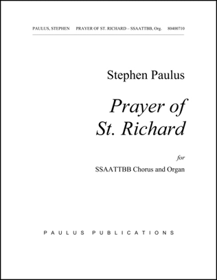 Prayer of St. Richard