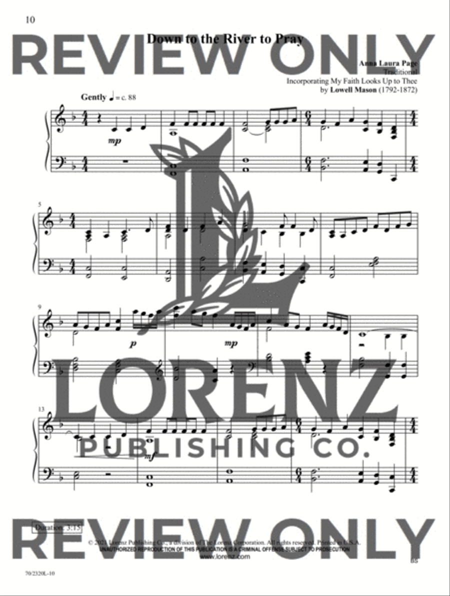Songs of Prayer and Hopefulness Piano Solo scores gallery preview page 7