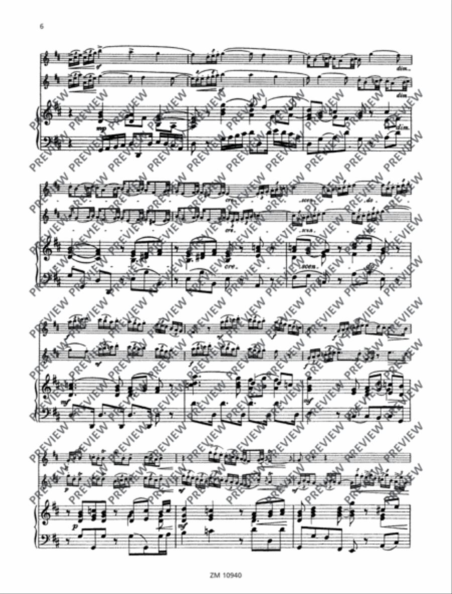 Sonata D major Sonata D major Flute Duet scores gallery preview page 7