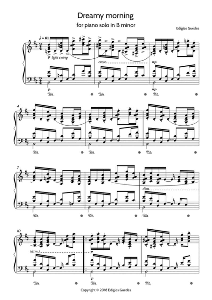 Dreamy morning Piano Method scores gallery preview page 2