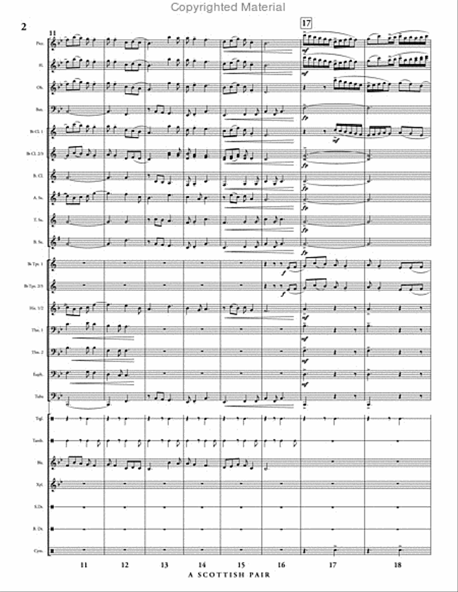 A Scottish Pair A Scottish Pair Concert Band scores gallery preview page 3