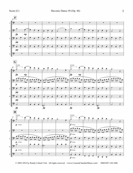 Dvorak Slavonic Dance #8 (clarinet quintet or bassoon quintet) image number null