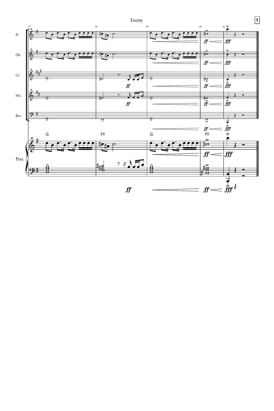 Enemy Small Ensemble scores gallery preview page 5