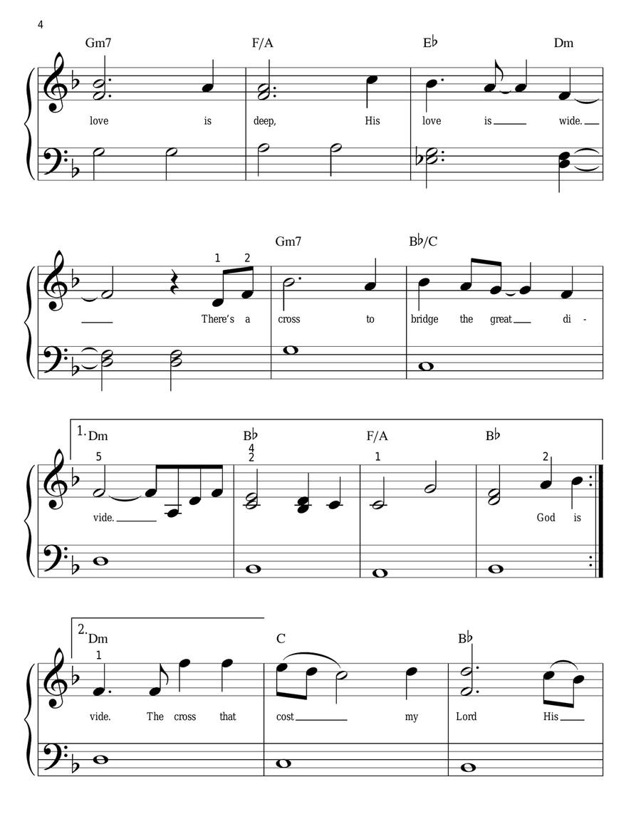 The Great Divide Easy Piano scores gallery preview page 4