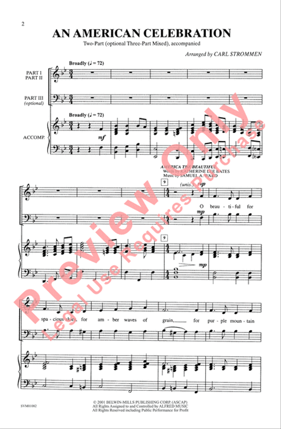 An American Celebration An American Celebration 3-Part scores gallery preview page 15