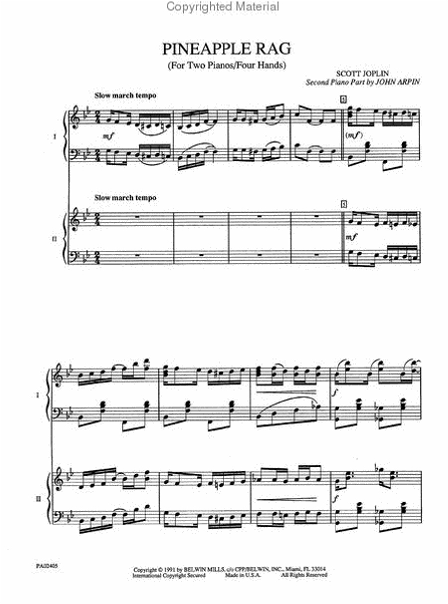 Pineapple Rag Small Ensemble scores gallery preview page 2