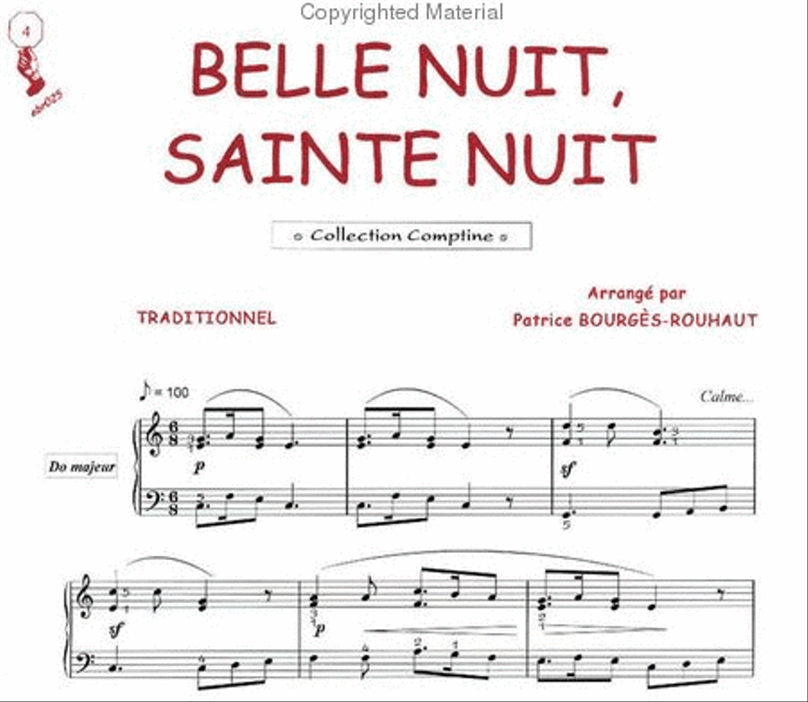Belle nuit sainte nuit (Comptine) Guitar Tablature scores gallery preview page 2