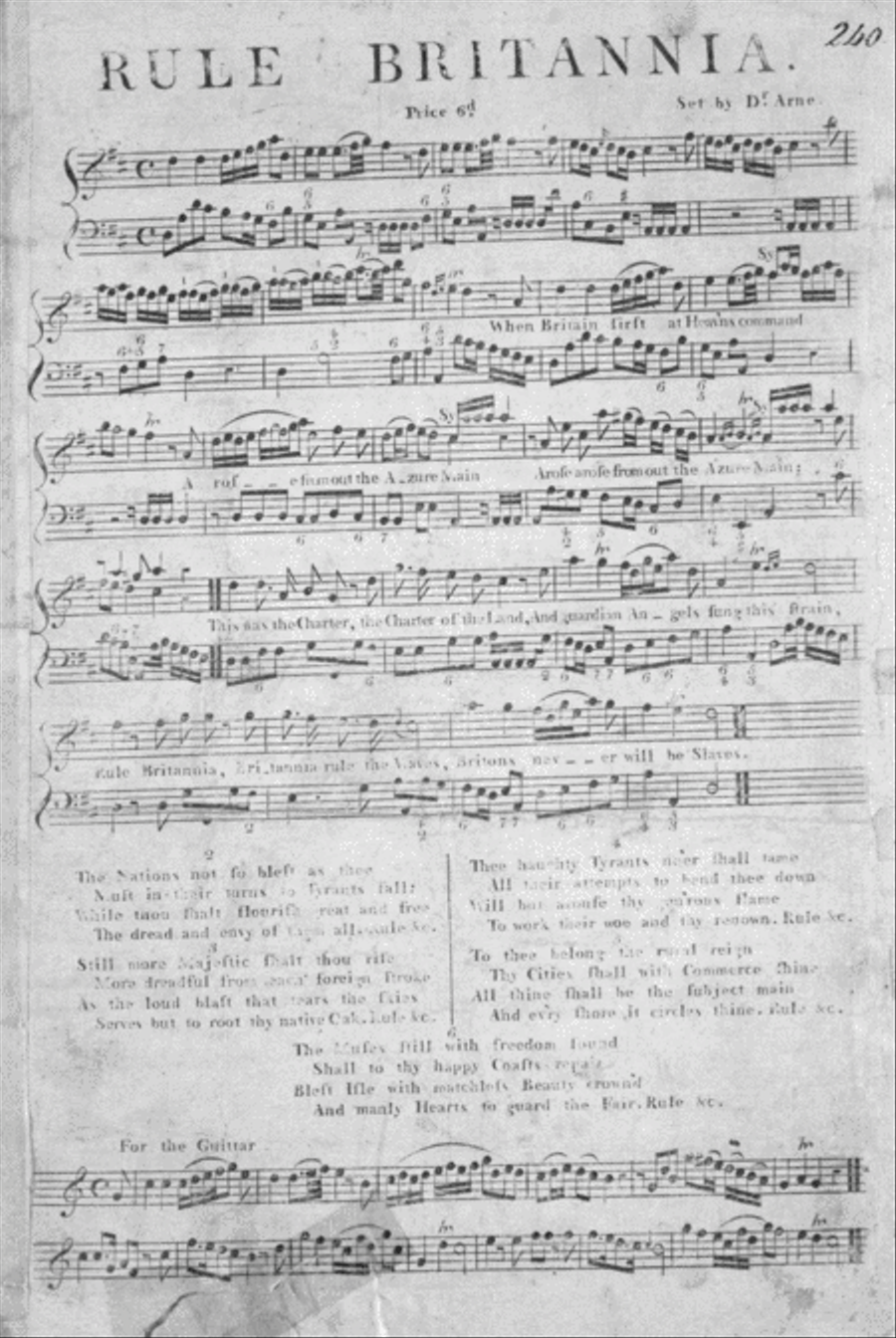 Rule Britannia Chamber Orchestra scores gallery preview page 1