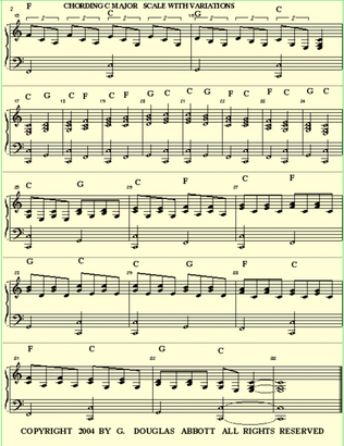 Chording C Major Scale With Variations