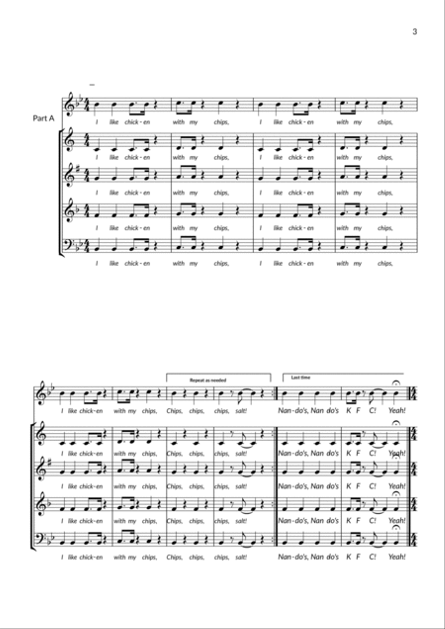 The Chicken Shop Swing! Large Ensemble scores gallery preview page 3