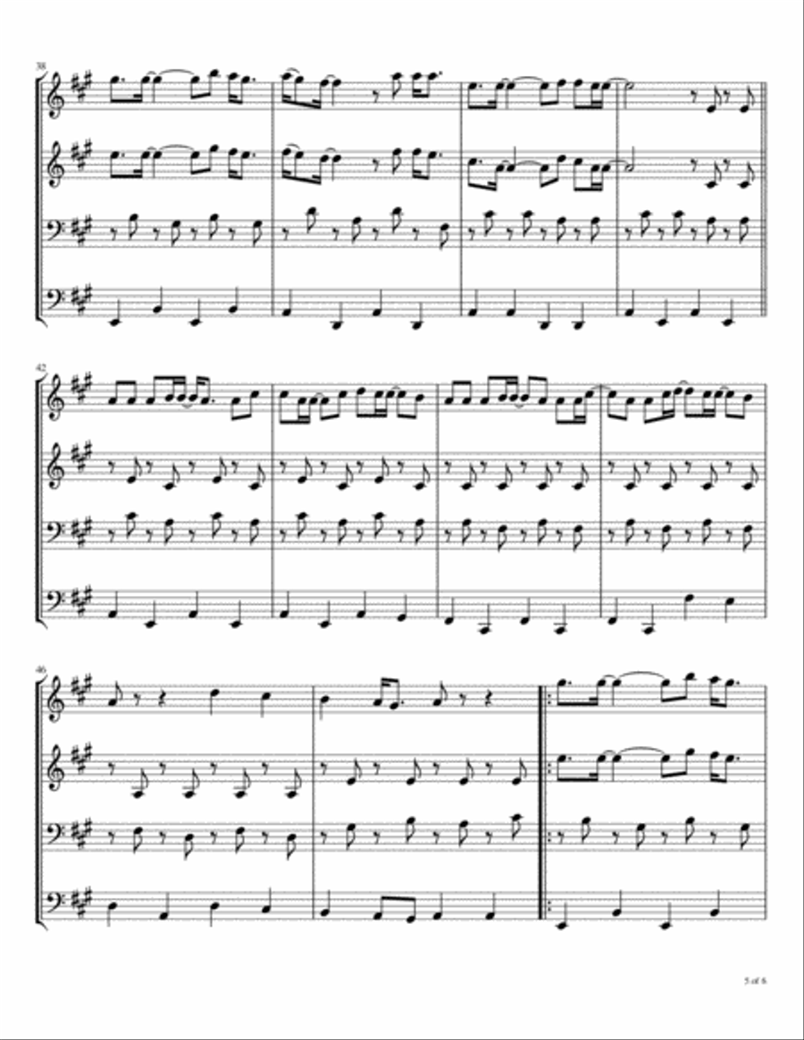 I've Just Seen A Face I've Just Seen A Face Brass Ensemble scores gallery preview page 6