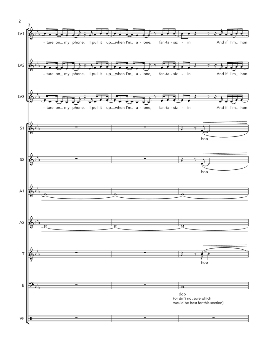 If I'm Honest Divisi scores gallery preview page 2
