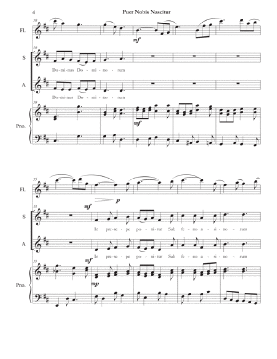 Puer Nobis Nascitur Puer Nobis Nascitur SA scores gallery preview page 5