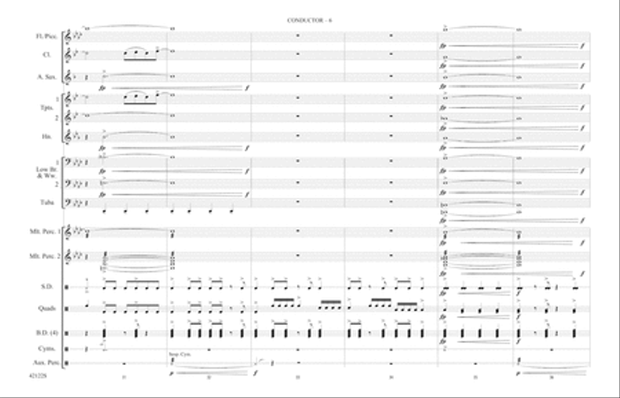 Give It One: Score Give It One: Score Marching Band scores gallery preview page 6