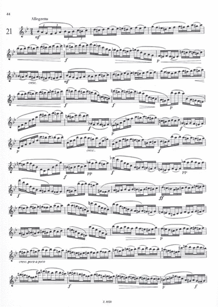 24 Etüden für Flöte op. 15