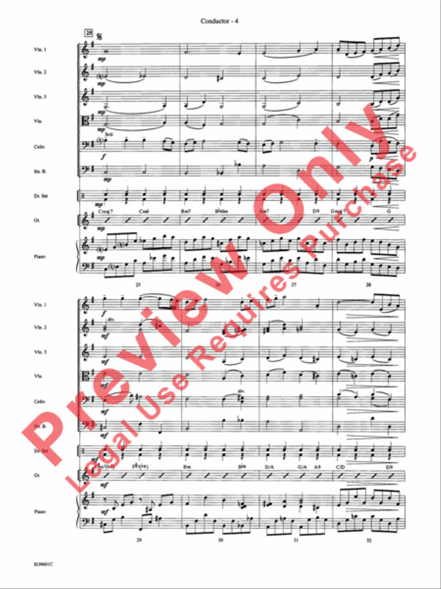 Have Yourself a Merry Little Christmas String Orchestra scores gallery preview page 6
