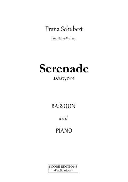 Shubert: Serenade for Bassoon and Piano image number null