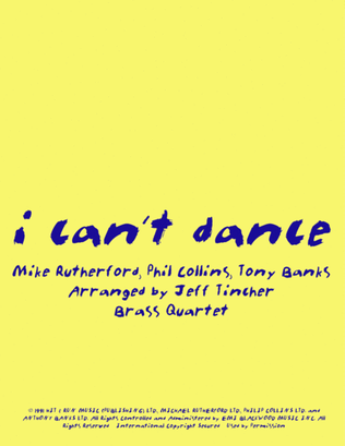 I Can't Dance