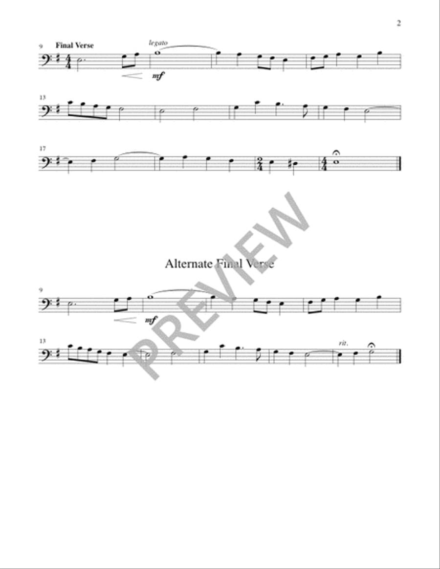 The Glory of These Forty Days - Instrument edition Cello scores gallery preview page 3