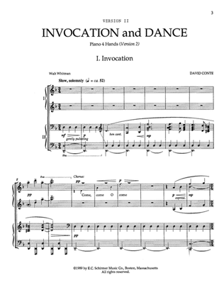 Invocation and Dance (Downloadable Piano Part Version II)