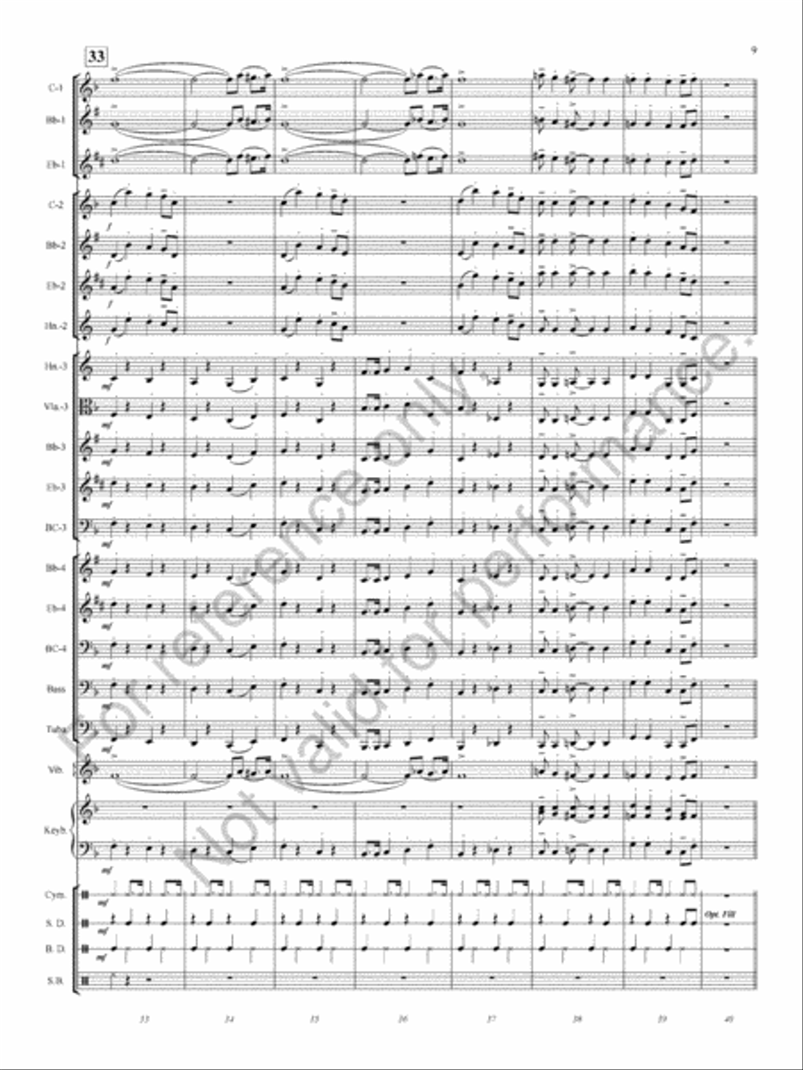 Jingle Jazz Jingle Jazz Concert Band scores gallery preview page 10