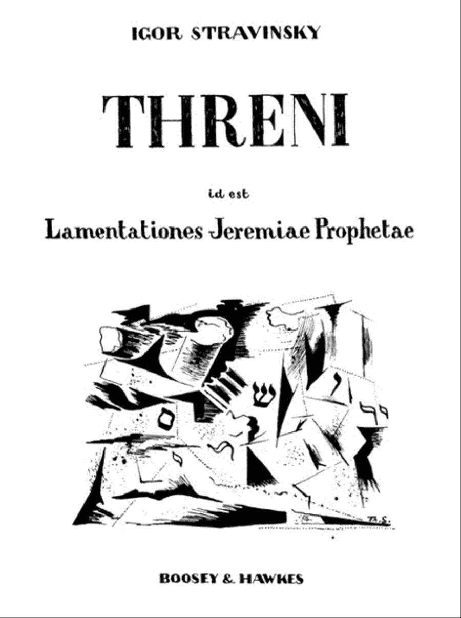 Threni id est Lamentationes Jeremiae Prophetae Choir scores gallery preview page 1